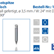 Rauheits-Tastspitze 33 mm konisch  Ø 3.5 mm / W: 24° mit Diamant-Beschichtung / | Bild 3