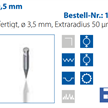 Tastspitze 20.5 mm  Ø 3.5 mm / R: 25 µm / W: 12°,  Hartmetall | Bild 3