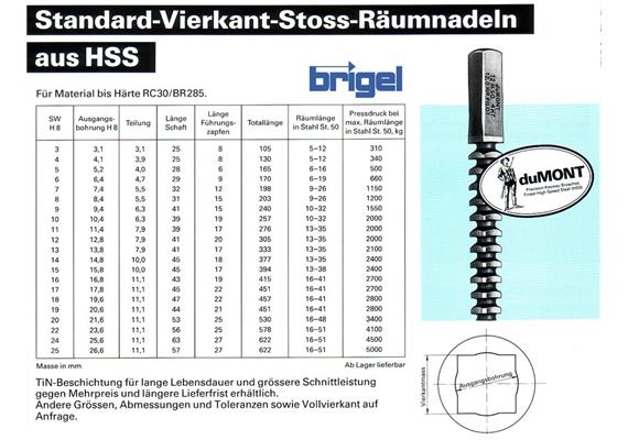 Vierkant-Räumnadel 7 mm | Bild 2