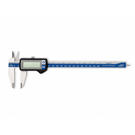 DIGI-MET® Taschenmessschieber 200 mm IP67  eckiges Tiefenmass